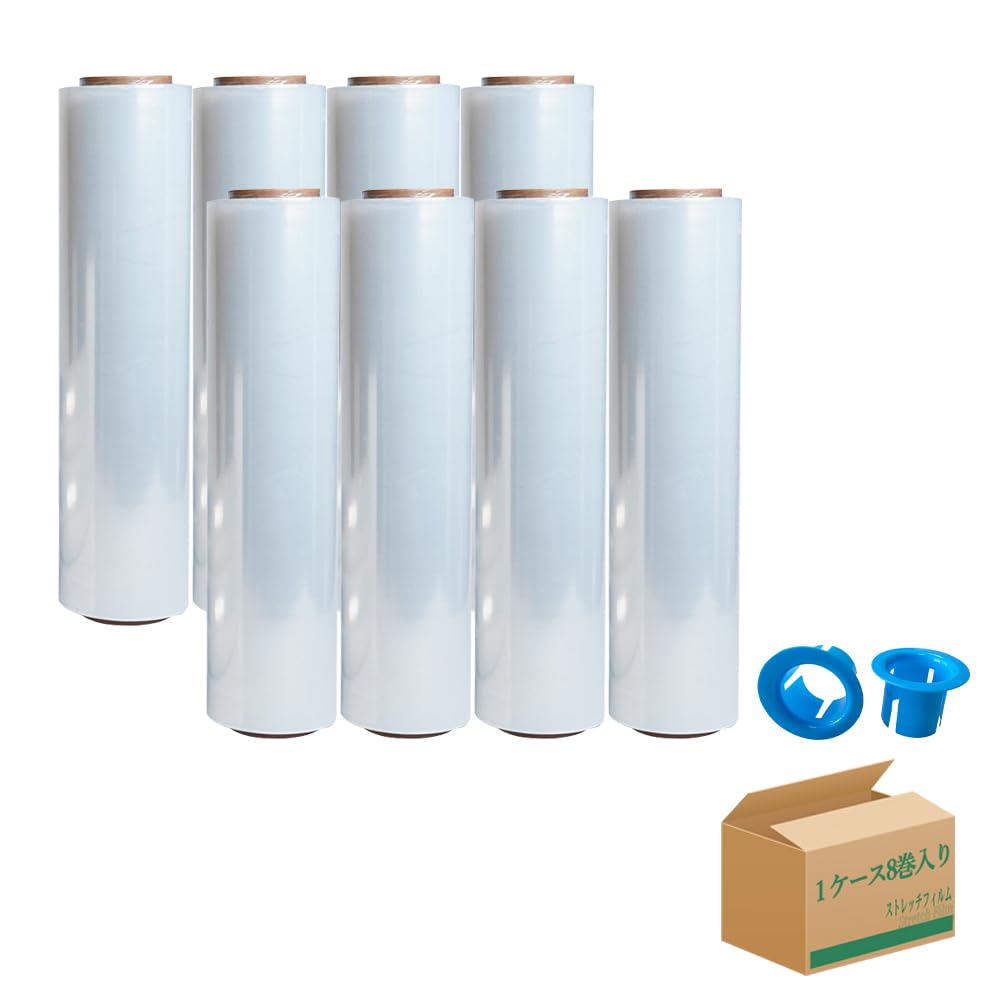 Amazon.co.jp: ストレッチフィルム ラップ 15μ 500mm×300m巻 【1ケース